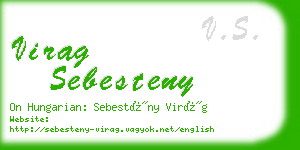 virag sebesteny business card